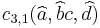 c_{3,1}(\widehat{a}, \widehat{b}c, \widehat{d})