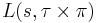 L(s,\tau \times \pi)