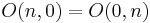 O(n,0) = O(0,n)