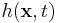 h(\mathbf{x},t)