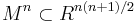 M^n \subset R^{n(n%2B1)/2}\,\!