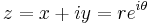 z=x%2Biy=re^{i\theta}