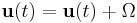 \mathbf u(t) = \mathbf u(t) %2B \Omega