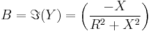  B = \Im(Y) = \left( \frac{-X}{R^2%2BX^2}\right) 