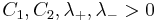 C_1, C_2, \lambda_%2B, \lambda_->0