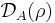 \mathcal D_A (\rho)