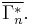 \overline{\Gamma^*_n}.