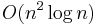 {O}(n^2 \log n)