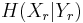 \textstyle H(X_r|Y_r)