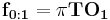 
\mathbf{f_{0:1}} = \mathbf{\pi} \mathbf{T} \mathbf{O_1}
