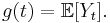 g(t) = \mathbb{E}[Y_t].\, 