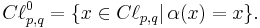 C\ell_{p,q}^0 = \{ x\in C\ell_{p,q} |\, \alpha(x)=x\}.