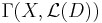 \Gamma (X, \mathcal L (D))