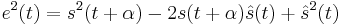 e^2(t) = s^2(t %2B \alpha) - 2s(t %2B \alpha)\hat{s}(t) %2B \hat{s}^2(t)