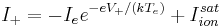 
I_{%2B} = -I_{e} e^{-e V_{%2B}/(k T_{e} )} %2B I_{ion}^{sat}
