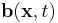 \mathbf{b}(\mathbf{x},t)