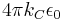 4 \pi k_C \epsilon_0