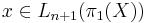 x \in L_{n%2B1} (\pi_1 (X))