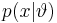 p(x|\vartheta)