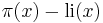 \pi(x)-\operatorname{li}(x)