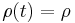 \rho(t) = \rho