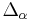 \textstyle\Delta_\alpha