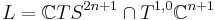 L = \mathbb{C}TS^{2n%2B1} \cap T^{1,0}\mathbb{C}^{n%2B1}