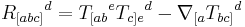 {R_{[abc]}}^d={T_{[ab}}^e {T_{c]e}}^d - \nabla_{[a} {T_{bc]}}^d