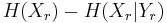 \textstyle H(X_r) - H(X_r|Y_r)