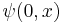 \psi(0,x)