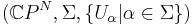 (\mathbb {C}P^N,\Sigma,\{U_\alpha\vert\alpha\in\Sigma\})