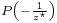 \scriptstyle P\left( -{1 \over z^\star} \right) 