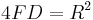 4FD = R^2