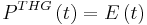 P^{THG}\left(t \right )=E\left(t \right )