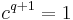 c^{q%2B1}=1