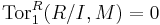 \mathrm{Tor}_1^R (R/I, M) = 0