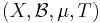 (X, \mathcal{B}, \mu, T)