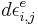 d\epsilon_{i,j}^e