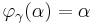 \varphi_\gamma(\alpha)=\alpha