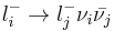 l_{i}^-\rightarrow l_{j}^{-}\nu_{i}\bar{\nu_{j}}