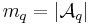 m_q = |\mathcal{A}_q|