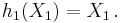 h_1(X_1) = X_1\,.