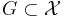 G\subset\mathcal{X}