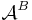 \mathcal{A}^B