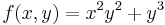 f(x,y) = x^2y^2 %2B y^3