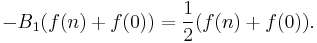 -B_1(f(n)%2Bf(0)) =\frac{1}{2}(f(n)%2Bf(0)).