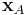 \mathbf{x}_A