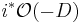 i^*\mathcal{O}(-D)