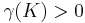 \gamma(K)>0