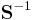 \mathbf{S}^{-1}